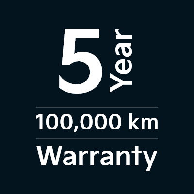 Worry-free comprehensive warranty covering virtually the entire vehicle.